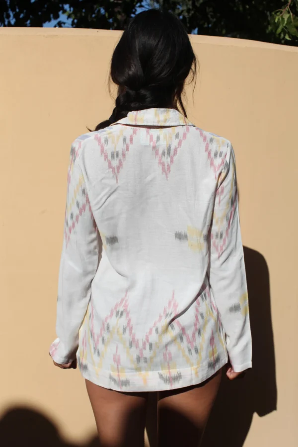 Ikat blazer - white - Image 2