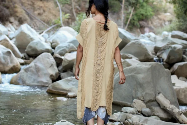 HAND WOVEN KIMONO - natural - Image 5