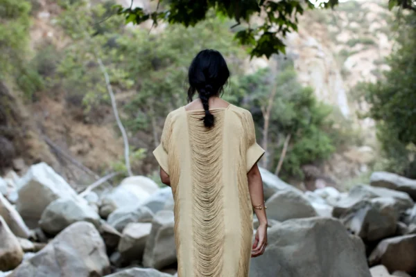 HAND WOVEN KIMONO - natural - Image 3